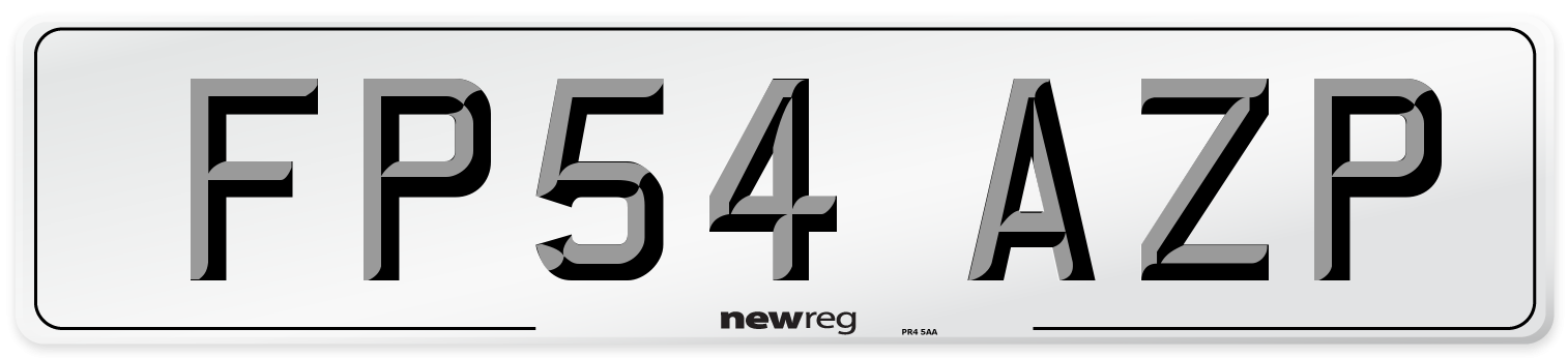 FP54 AZP Number Plate from New Reg